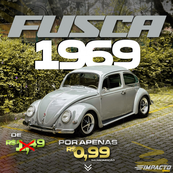EDIÇÃO FUSCA 1969 CINZA 